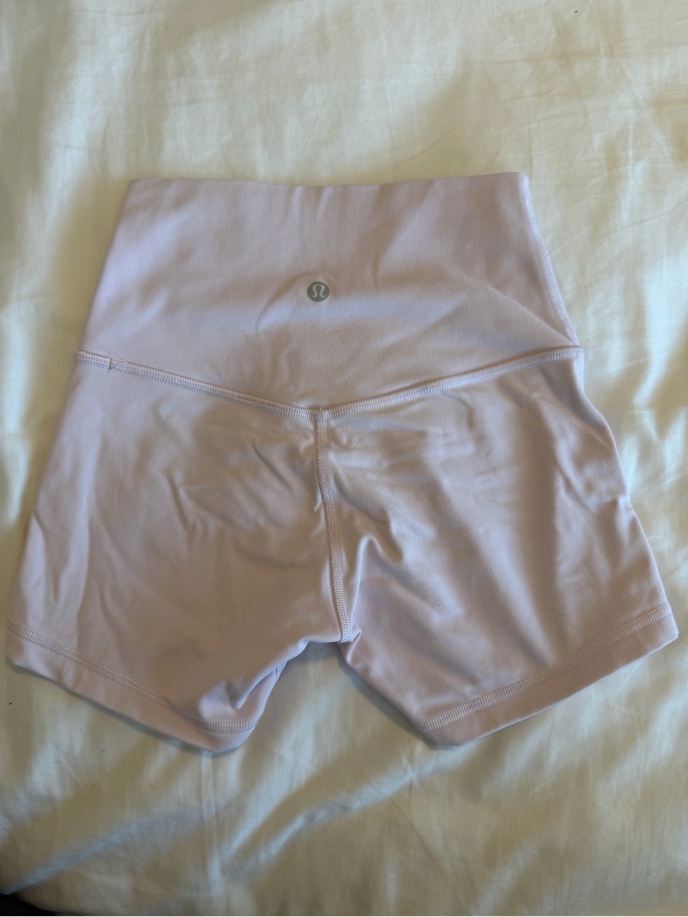 Lululemon women’s light pink sports bra and shorts matching workout set - Picture 9 of 11